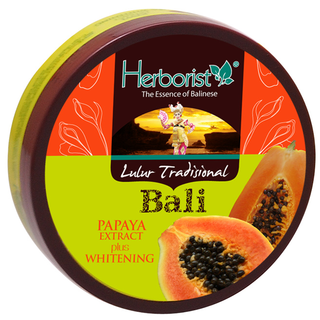 Jual Herborist Lulur Tradisional Bali Whitening Papaya Pepaya Ml