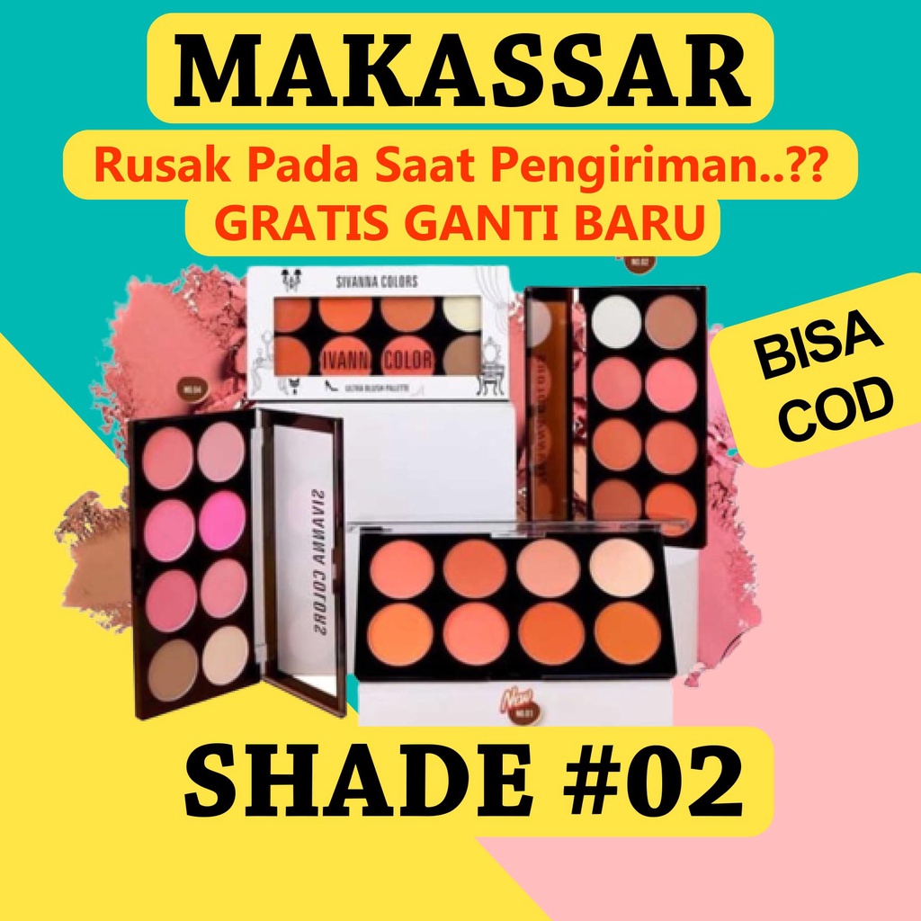 Jual Sivanna Blush On Pallete Sivanna Colors Ultra Blush Palette 02