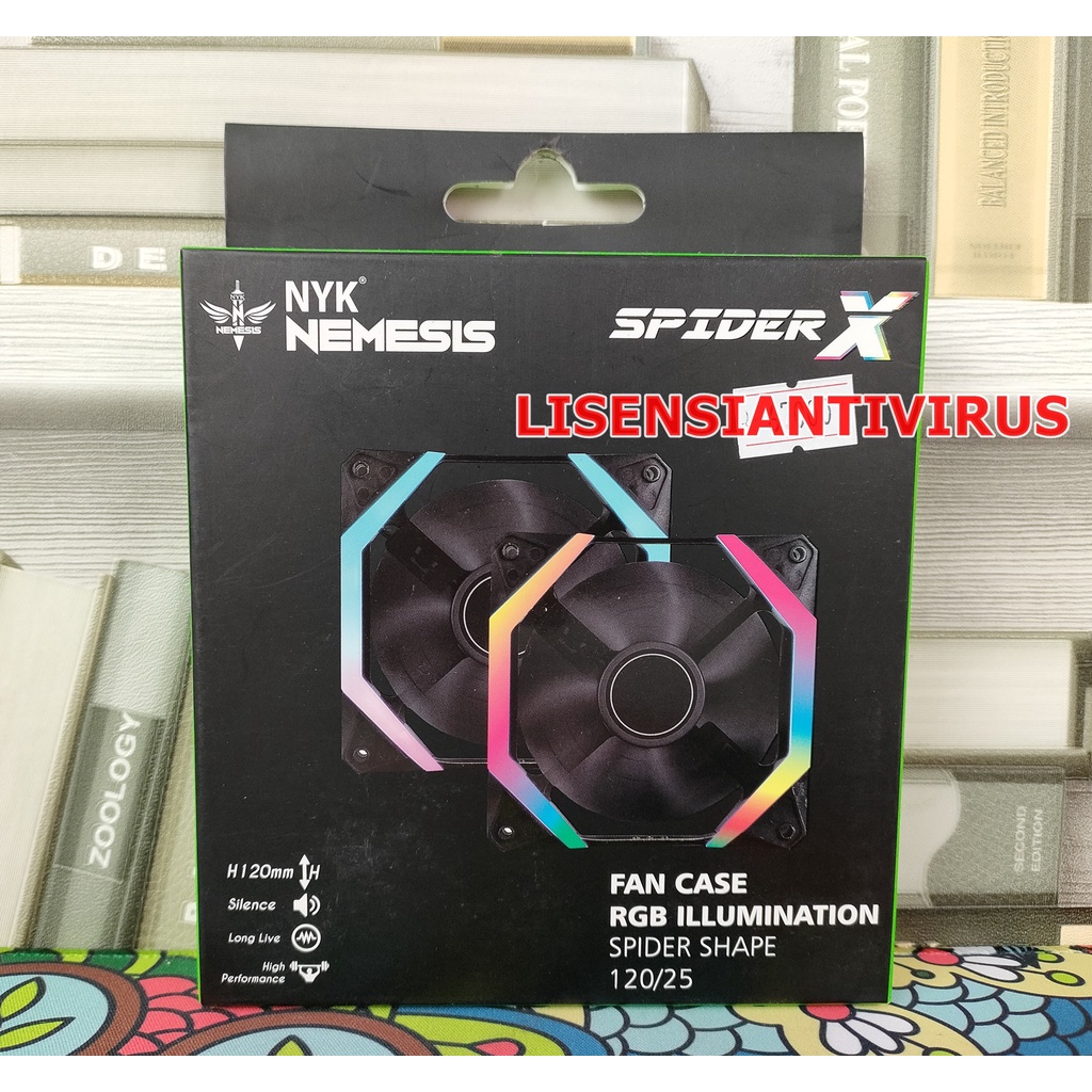 Jual Fan Casing NYK SPIDER RGB 12 CM Warna RGB Nya Bagus Dan SIlent Fan