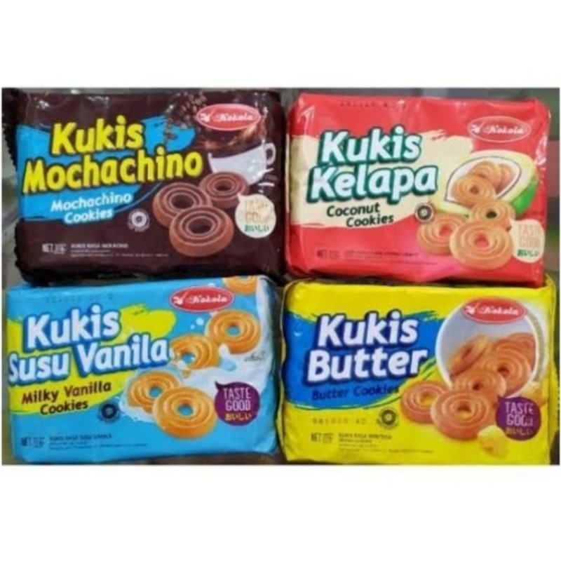 Jual KUKIS KOKOLA 218gr BUTTER VANILA MOCACHINO KELAPA Shopee