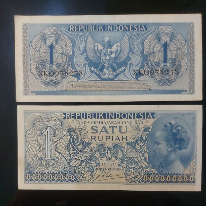 Jual Uang Kuno Indonesia SATU RUPIAH Tahun 1956 Shopee Indonesia