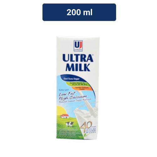 Jual Ultra Milk Susu Uht Plain Low Fat Ml Shopee Indonesia