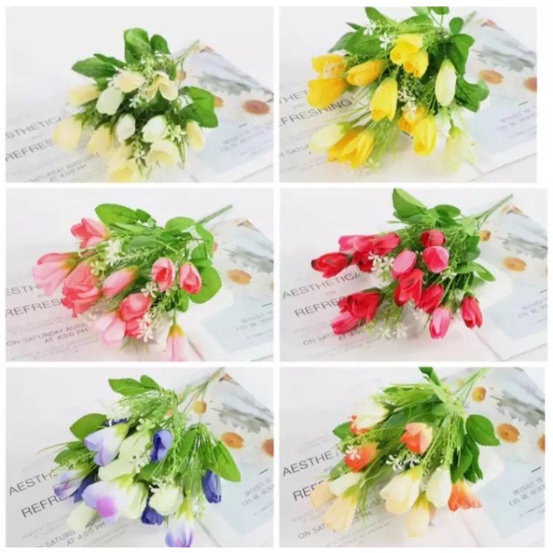 Jual Bunga Tulip Artificial Murah Shopee Indonesia