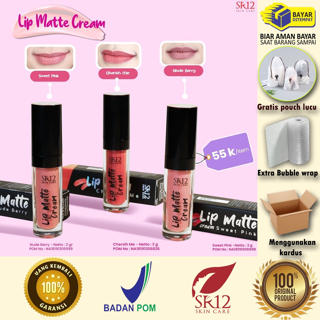 Jual Lip Matte Cream Mini Gram Sr Cherish Me Nude Berry Dan Sweet