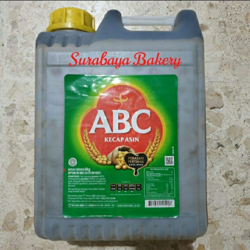 Jual Kecap Asin ABC 6Kg Jerigen Shopee Indonesia