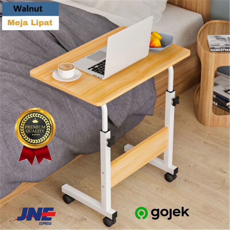 Jual Meja Laptop Lipat Roda Portable Standing Desk Smartphone Meja