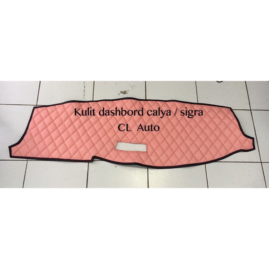 Jual Alas Dashboard Kulit Pink Mobil Calya Sigra Cover Pelindung