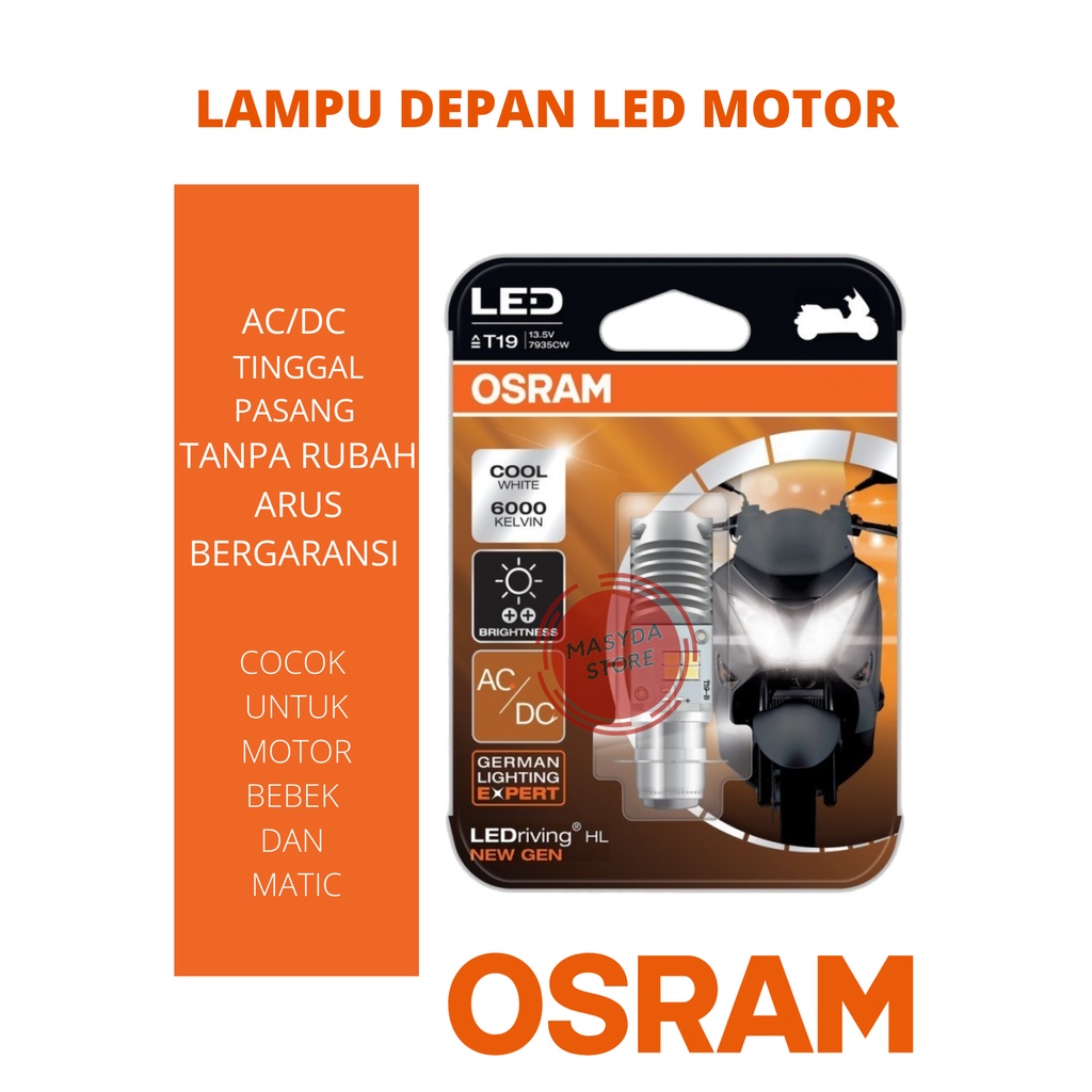 Jual LAMPU DEPAN JUPITER MX 135 OSRAM ORIGINAL AC DC TINGGAL PASANG