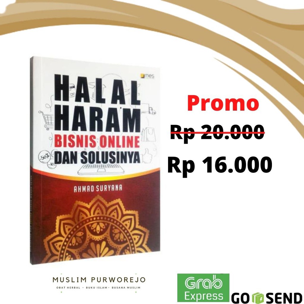 Jual Buku Halal Haram Bisnis Online Agar Bebas Riba Gharar Solusinya