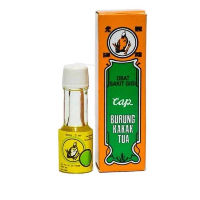 Jual Obat Sakit Gigi Cap Burung Kakak Tua 2ml Botol Shopee Indonesia