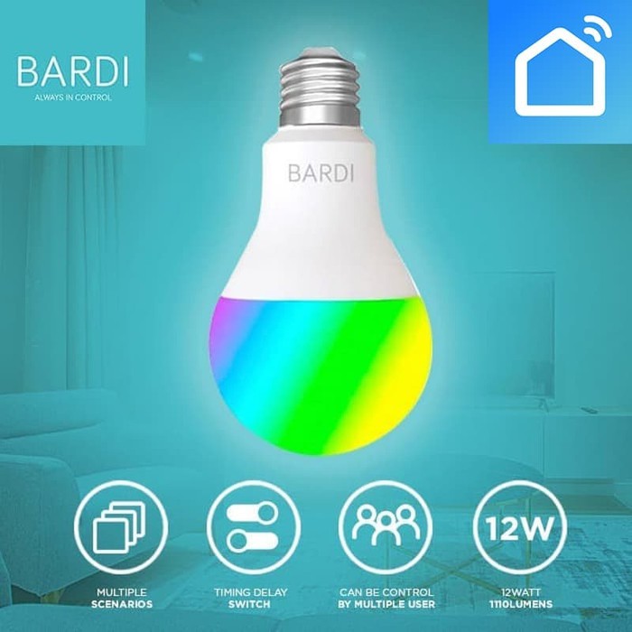 Jual Promo Bardi Bohlam Lampu Smart Home Led Light Bulb Wifi Rgb Ww