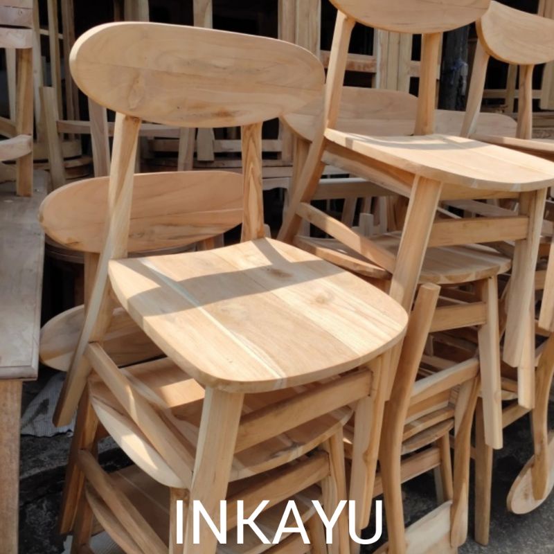 Jual Harga Grosir Kursi Cafe Kayu Jati Minimalis Kursi Makan Kayu