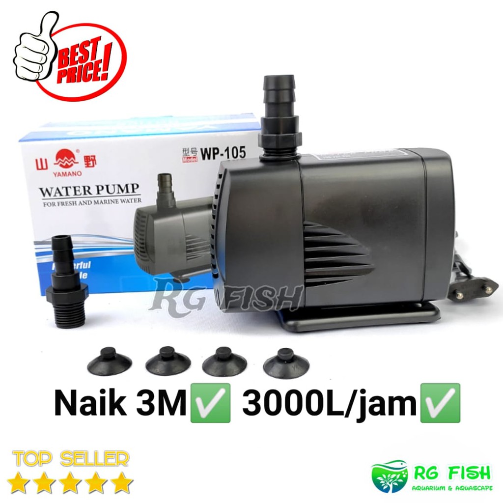 Jual Pompa Aquarium Kolam Yamano Wp Naik Meter Shopee Indonesia