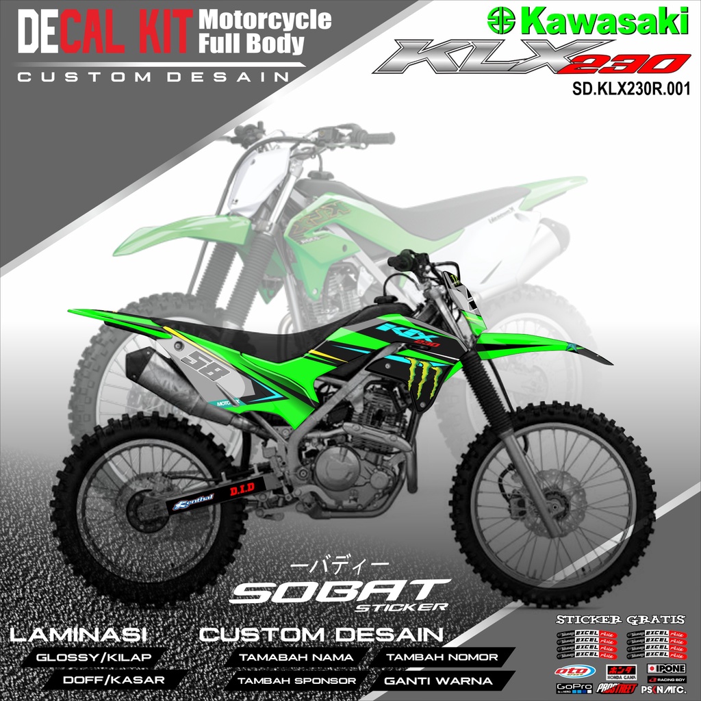 Jual Decal Klx Dekal Stiker Striping Fullbody Fullblok List