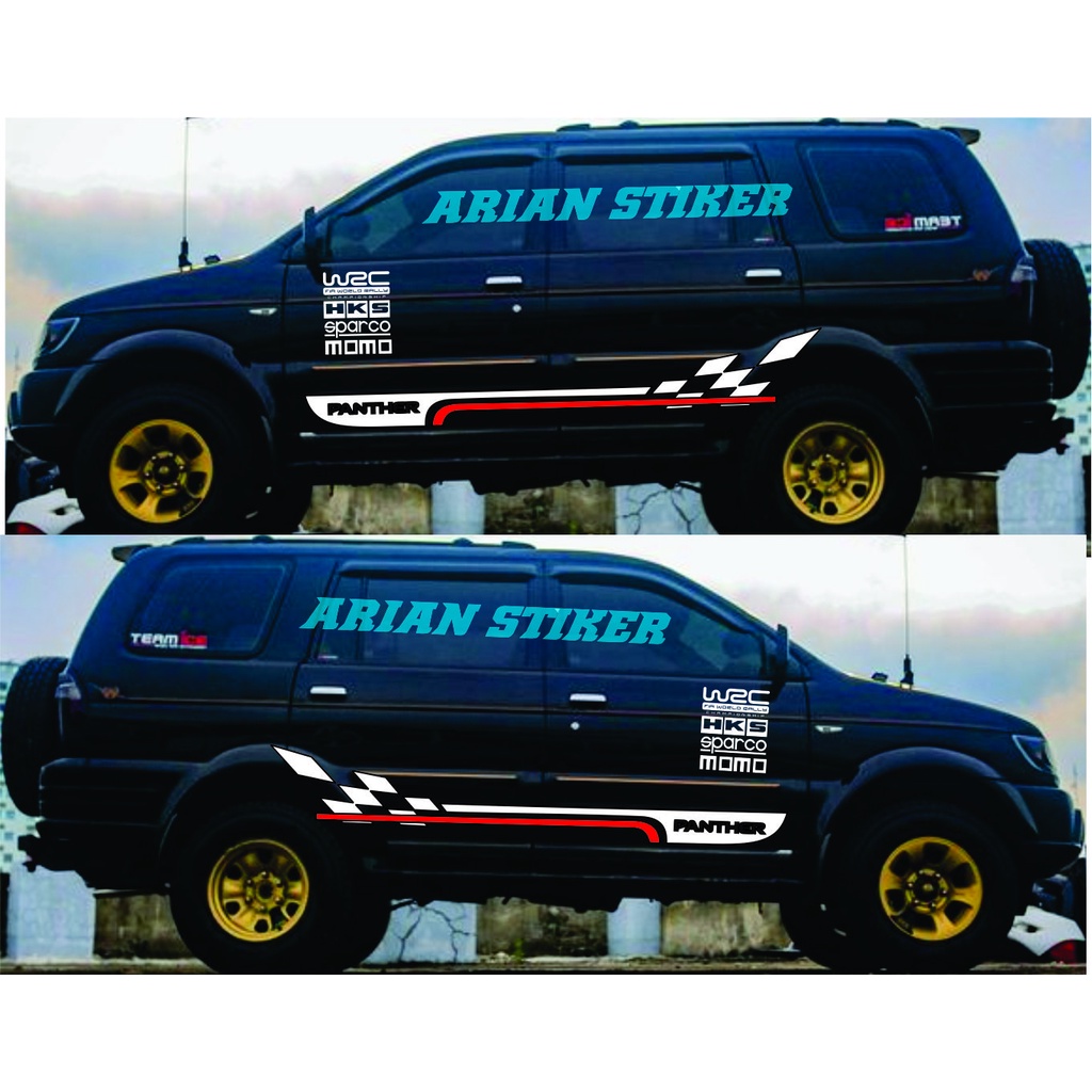 Jual Stiker Sticker Striping Mobil Panther Stiker List Wrc Stiker