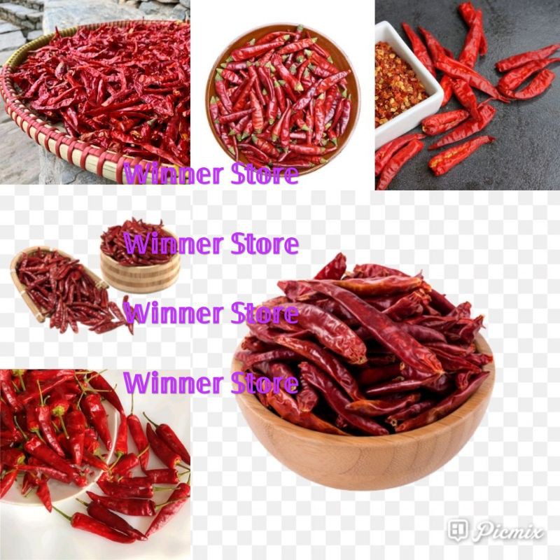 Jual Gr Buah Kering Capsicum Big Red Chili Pepper Kapsikum Lombok