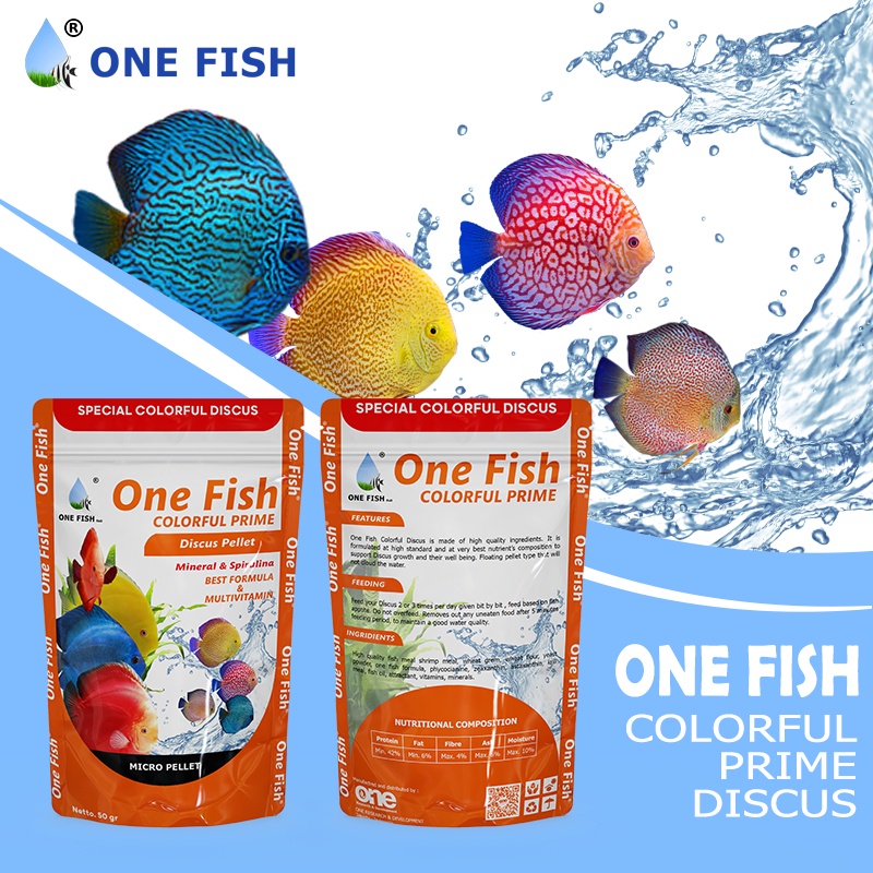 Jual PELLET IKAN DISCUS COLORFUL PRIME ONE FISH Shopee Indonesia