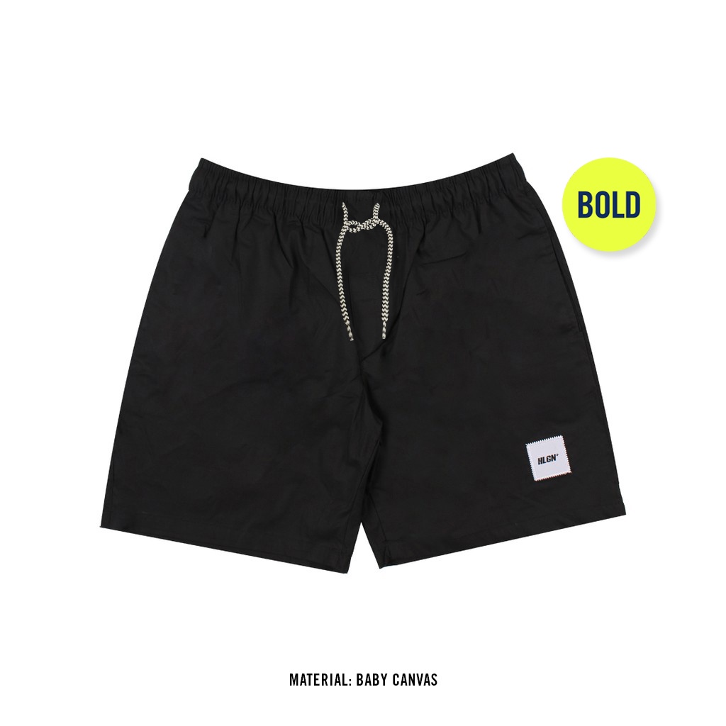 Jual HOOLIGANS Boardshort Academica Black Shopee Indonesia