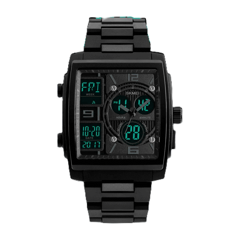 Jual Jam Tangan Pria SKMEI 1274 Men Dual Time Jam Tangan Analog