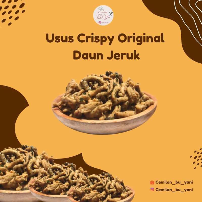 Jual USUS CRISPY USUS CRISPY ORIGINAL DAUN JERUK 100 GRAM Shopee