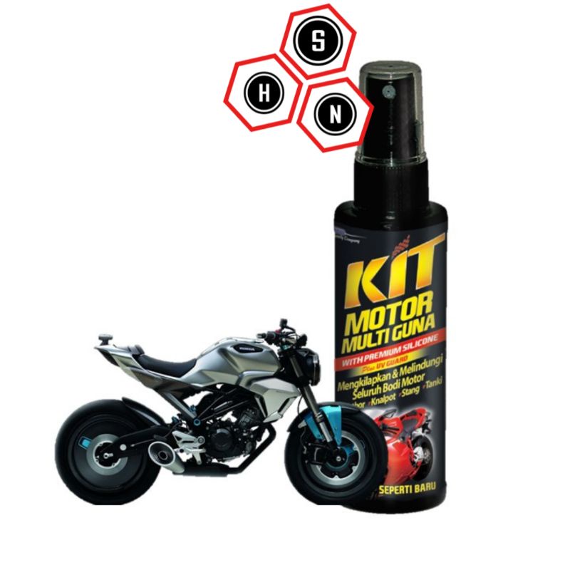 Jual Kit Motor Multiguna Spray 100ml Cairan Pengkilap Body Motor