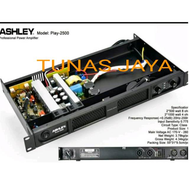 Jual POWER AMPLI ASHLEY PLAY2500 POWER AMPLI ASHLEY PLAY 2500 Shopee