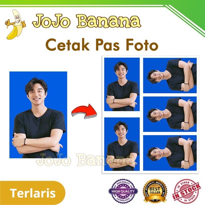 Jual Cetak Pas Foto 4x6 3x4 2x3 Glossy Doff Kilat 15 Detik Langsung