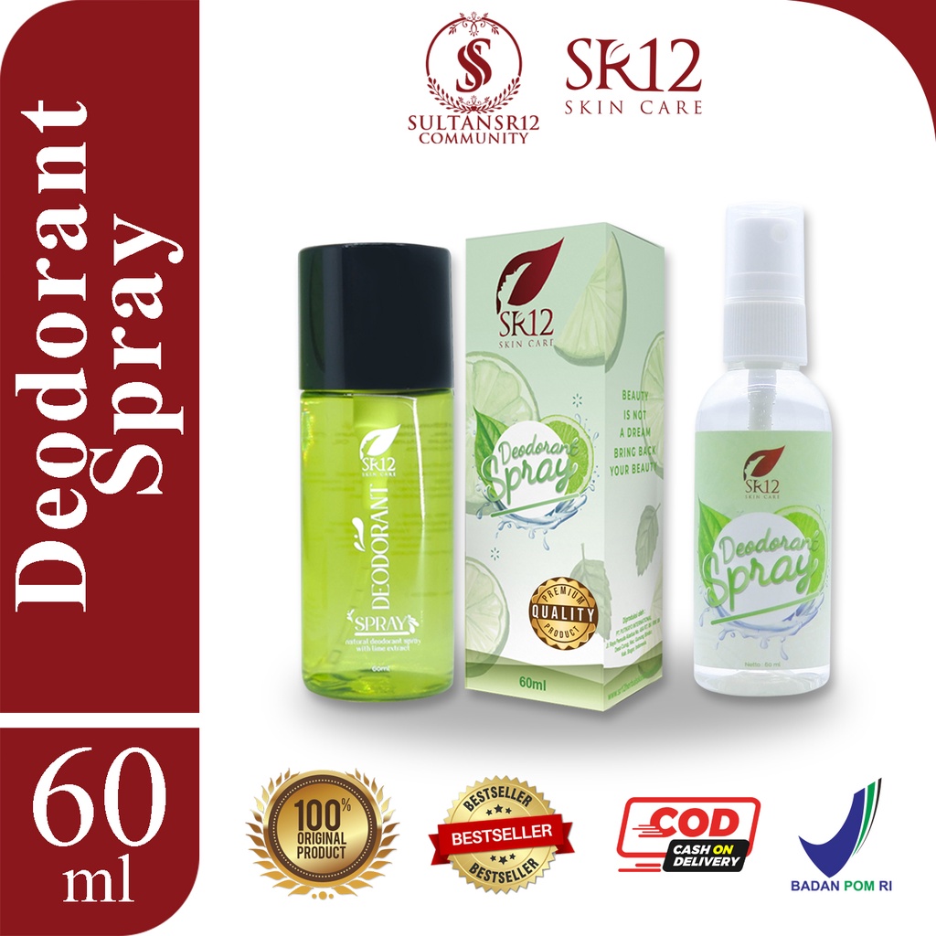 Jual Deodorant Spray Sr No Alkohol Mengurangi Keringat Berlebih