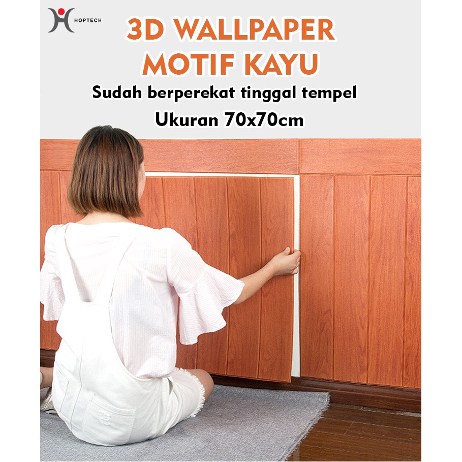 Jual Wallfoam Dinding D Motif Kayu Wood Foam Dekorasi Kamar Murah