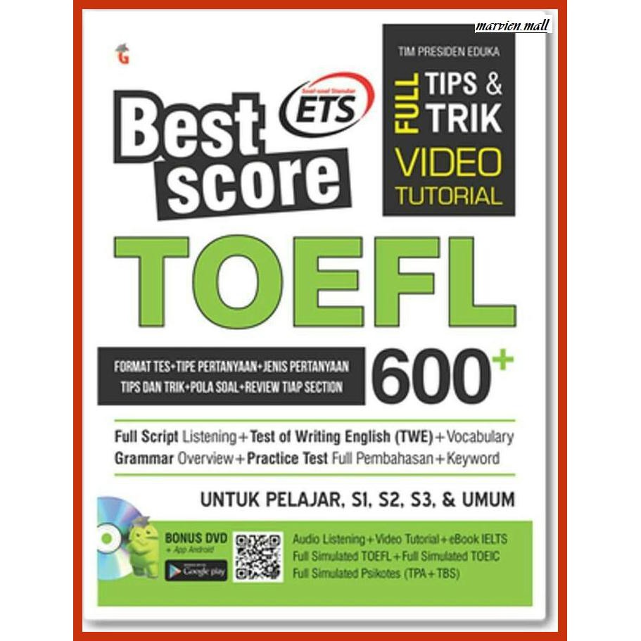 Jual Buku Persiapan Ujian Best Score Toefl Go Exam Shopee Indonesia