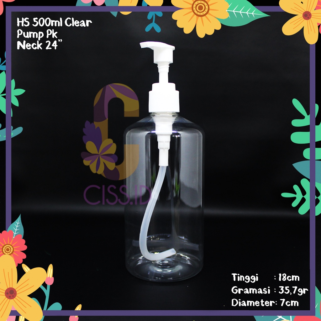 Jual Botol Plastik Hs Ml Clear Tutup Pump Putih N Murah Kemasan