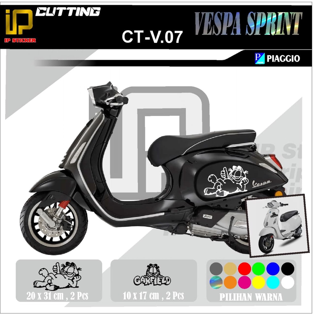 Jual Vespa Sprint Sticker Cutting Vespa Sprint Motor Piaggio Motor