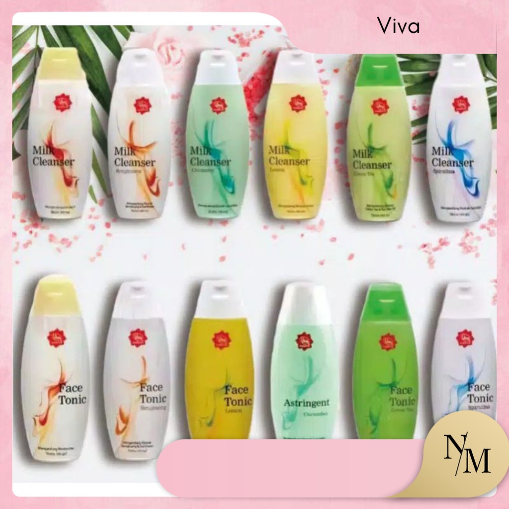 Jual Viva Milk Cleanser Face Tonic Air Mawar 100 Ml Original BPOM 100