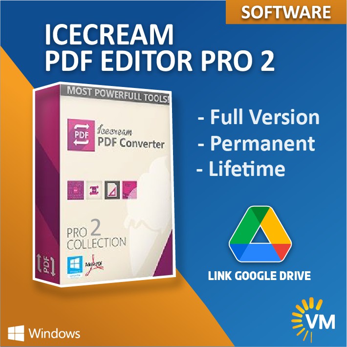 Jual ICECREAM PDF EDITOR PRO FULL VERSION PERMANENT SOFTWARE WINDOWS TERBARU ICE CREAM PDF