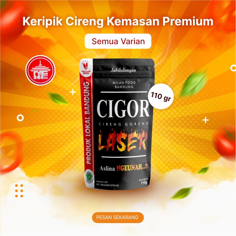 Jual Kripik Cireng Premium Seblak Pedas Balado Milan Food Gr Kemasan