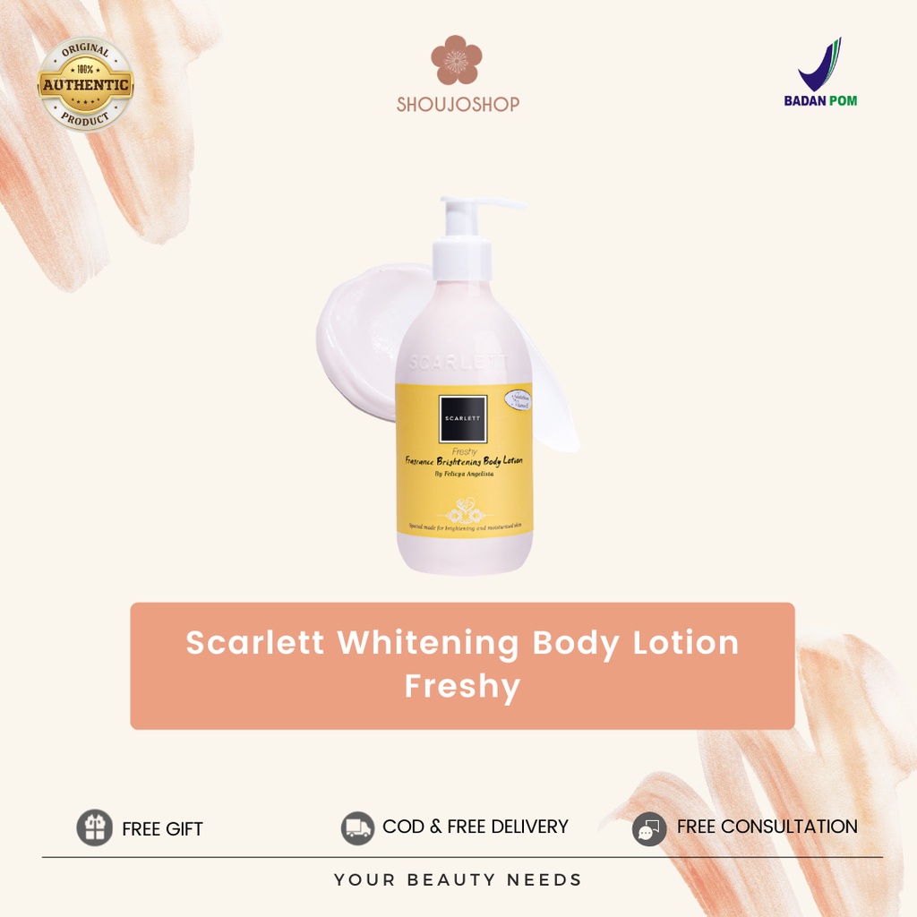 Jual Original Body Lotion Freshy Scarlett Whitening Bpom