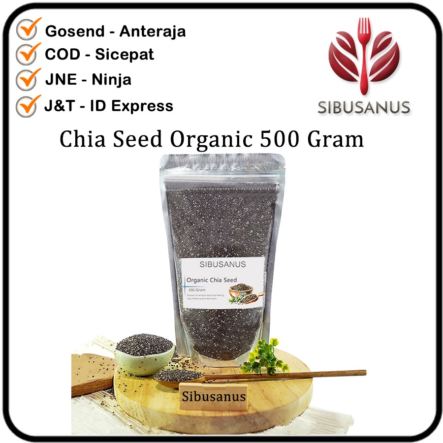 Jual Organic Black Chia Seed Gram Chiaseed Organik Import Gram