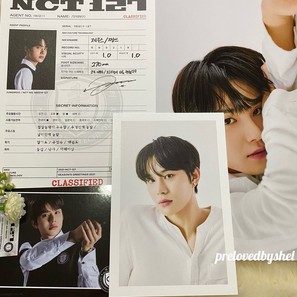 Jual Nct Season Greeting Jungwoo Set A Poster Postcard