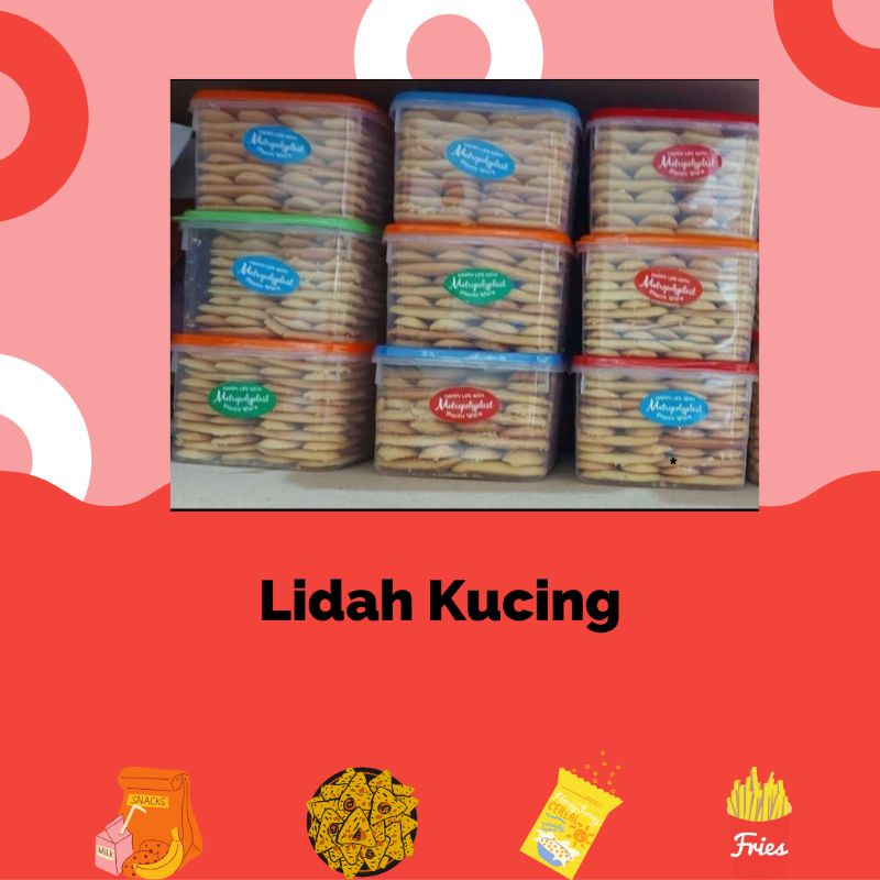 Jual Kue Lidah Kucing Toples 500gr Shopee Indonesia