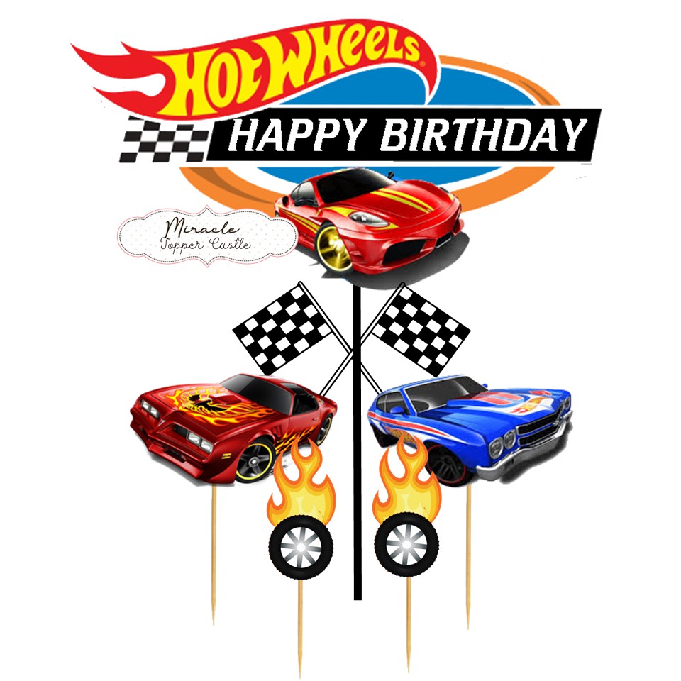 Jual Hot Wheels Cake Topper Shopee Indonesia