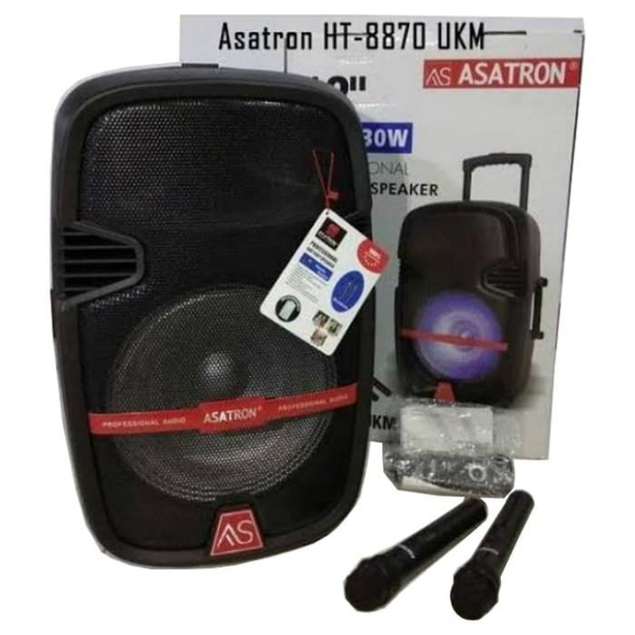 Jual Speaker Aktif Portable Meeting Wireless Asatron HT 8870 12inch