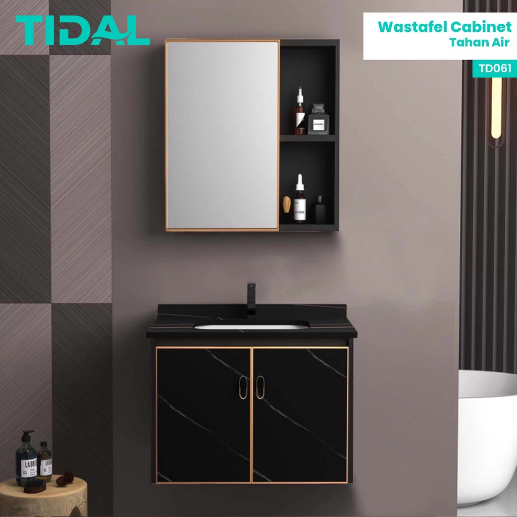 Jual Wastafel Kabinet Modern Minimalis Cermin Kamar Mandi Tidal Td