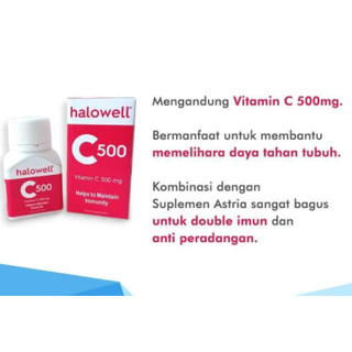 Jual Halowell Vitamin C Mg Tablets Shopee Indonesia