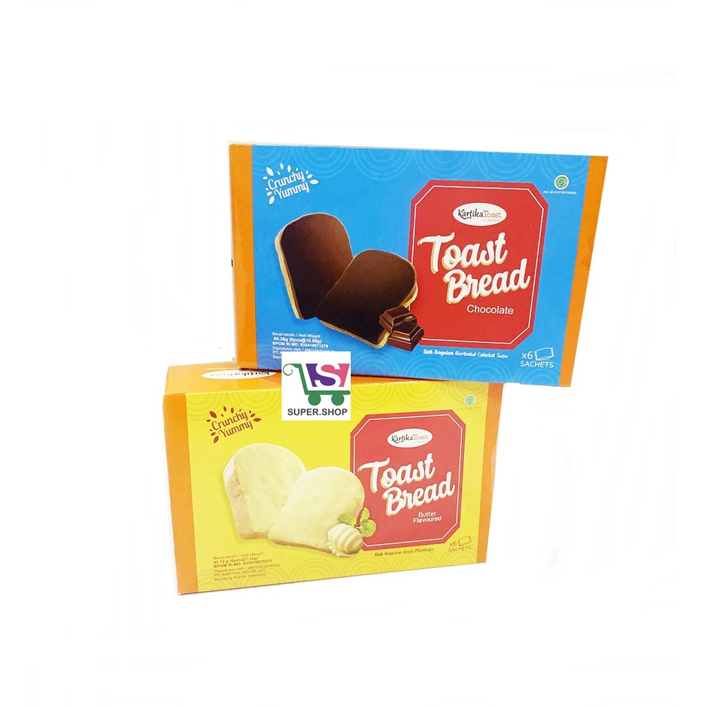 Jual Kartika Sari Toast Bread Roti Bagelen Chocolate Butter Box