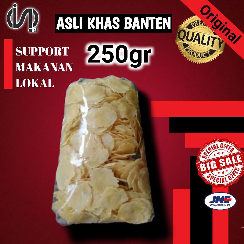 Jual Emping Mentah 250 Gram 100 Original Gurih Renyah Khas Banten