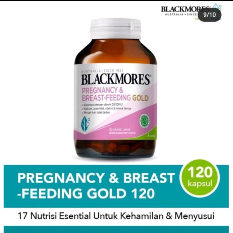 Jual Blackmores Pregnancy Breast Feeding Gold 120 KEMASAN DAN