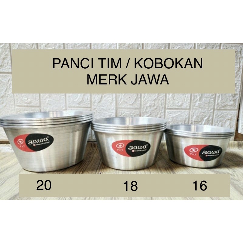 Jual Panci Tim Kobokan 16 18 20 Jawa Kobokan Aluminium Shopee