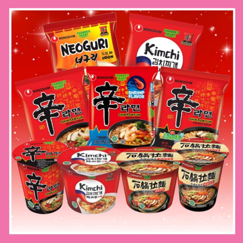 Jual Nong Shim Shin Ramyun Spicy Mushroom Kimchi Gr Mi Instan