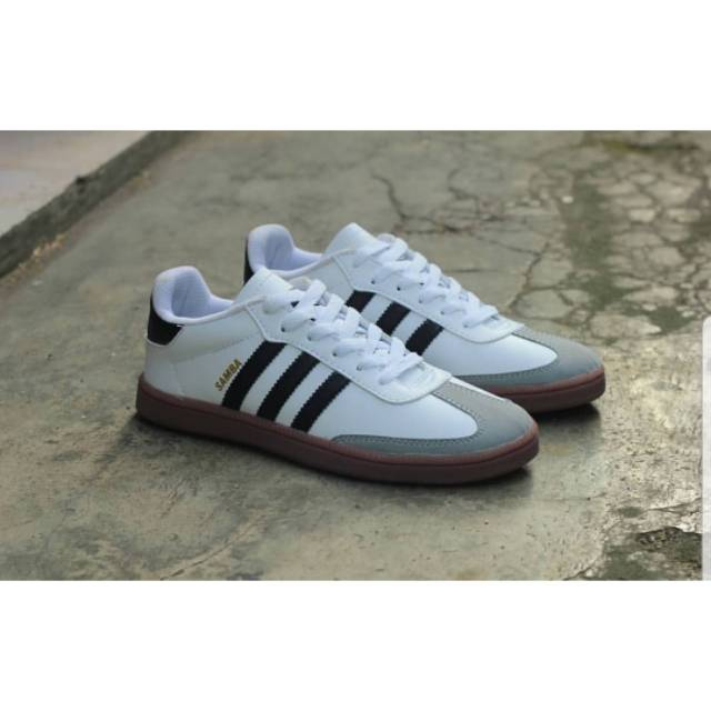 Jual Adidas Samba White Black Sol Gum Shopee Indonesia