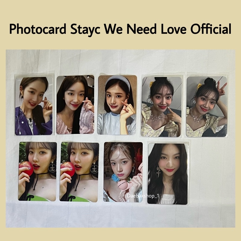 Jual Photocard Sieun J Sumin Makestar We Need Love Lucky Draw Apple